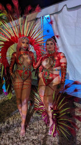 VXN Glam Monokini with Upgrade Backpack with Feather Foot